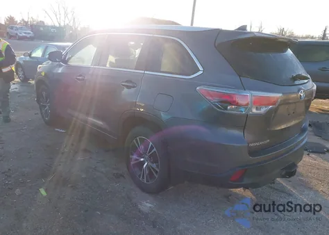 2016 Toyota Highlander Xle V6 from USA, damaged, VIN 5TDJKRFH3GS228923